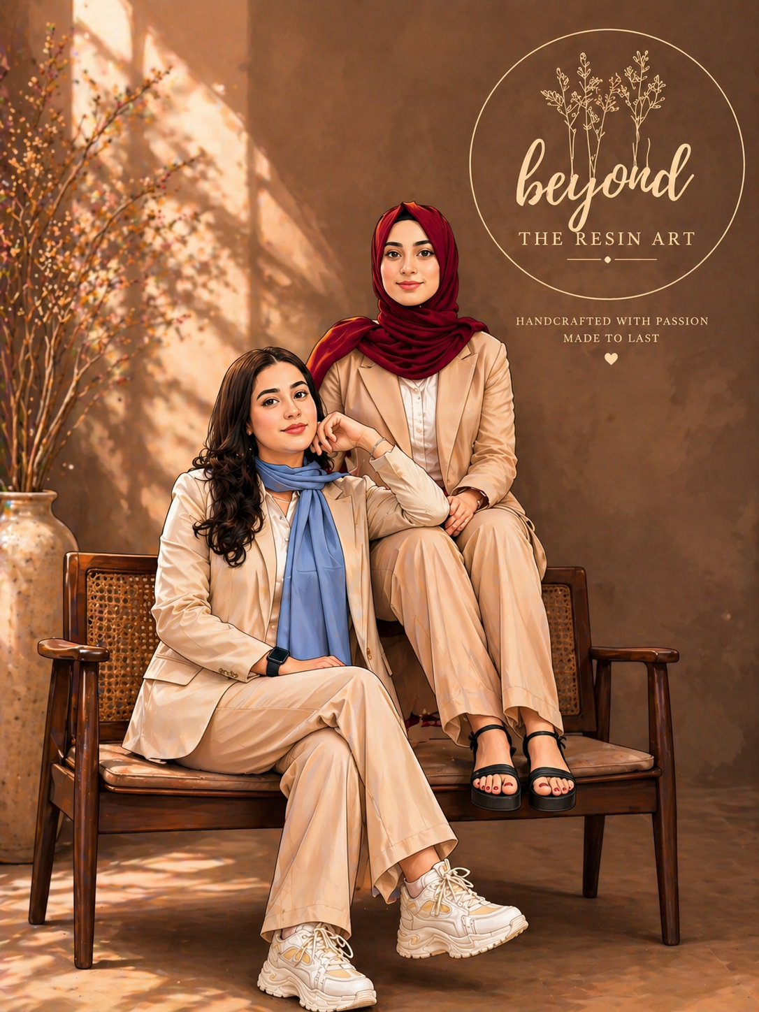 The founders of Beyond The Resin Art